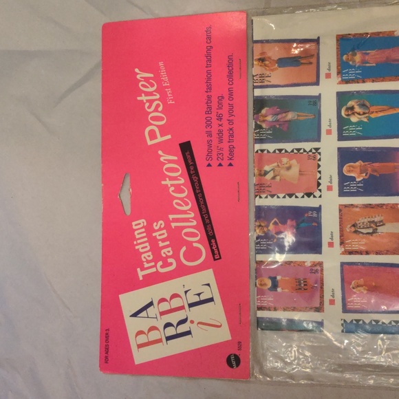 Barbie bundle - NWT playing card poster and Birthday Fashion greeting card - Picture 2 of 6